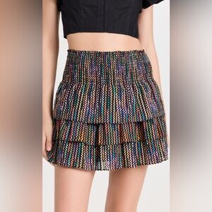 NWOT Ramy Brook Raquel Tiered Mini Skirt XXS
